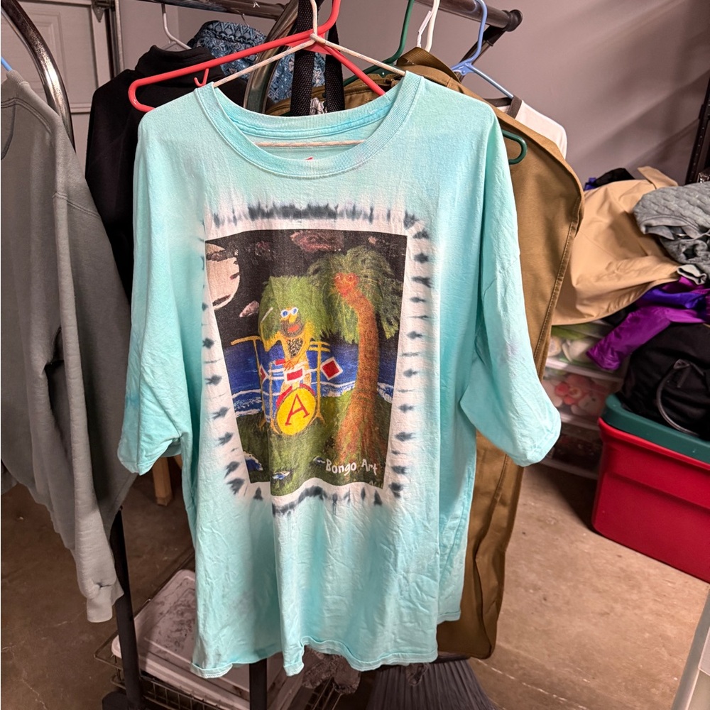 Bongo Art Graphic T-Shirt Men’s 4XL